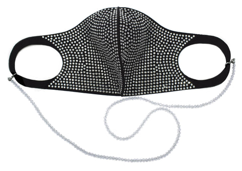 #17164-AB - Crystal Bead Eyeglass Holder (Limited Supply) Mask Rhinestone Jewelry Corporation