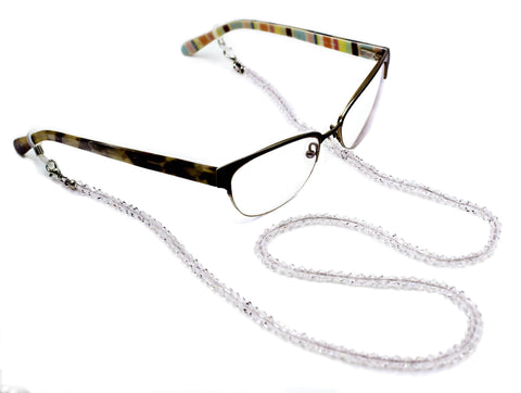 #17164-AB - Crystal Bead Eyeglass Holder (Limited Supply) Mask Rhinestone Jewelry Corporation