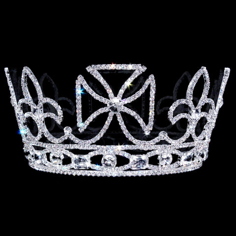 #14323 - Residing Power Men's Crown Men's Crowns and Scepters Rhinestone Jewelry Corporation