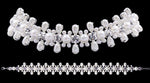 #16712 - Stretch Pearl Cluster Choker Necklaces - Collars Rhinestone Jewelry Corporation