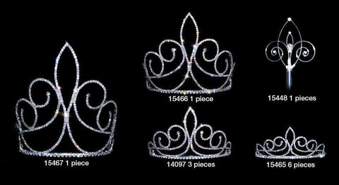 #16765 - Fleur de Swirl Pageant Kit Pageant Kits Rhinestone Jewelry Corporation