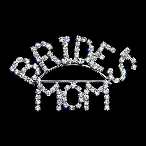 #14189 - Bride's Mom Pin Pins - Bridal Rhinestone Jewelry Corporation