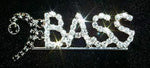 #12641 Bass with Clef Pin Pins - Dance/Music Rhinestone Jewelry Corporation