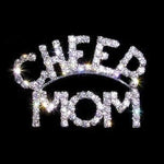 #13398 CHEER MOM pin Pins - Dance/Music Rhinestone Jewelry Corporation