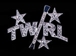 #16356 Star Twirl And Baton Pin Pins - Dance/Music Rhinestone Jewelry Corporation