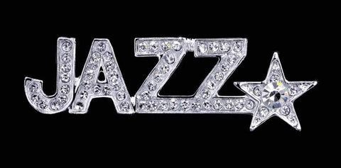 #16990 - JAZZ Star Casted Pin Pins - Dance/Music Rhinestone Jewelry Corporation