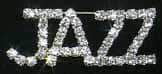 #9827 - JAZZ Pin Pins - Dance/Music Rhinestone Jewelry Corporation