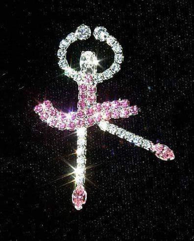Ballerina Pin #11086 Pins - Dance/Music Rhinestone Jewelry Corporation