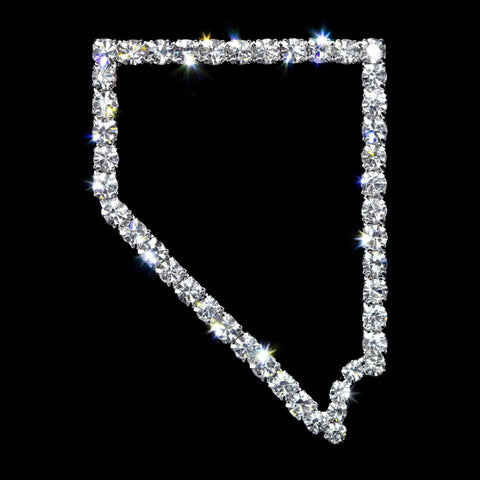 #17273 - Nevada State Border Pin Pins Rhinestone Jewelry Corporation