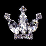 #11890 Rhinestone Crown Tack Pin Pins - Pageant & Crown Rhinestone Jewelry Corporation