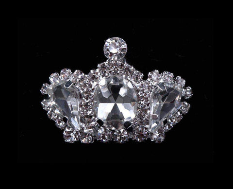 #11893 Rhinestone Crown Pin Pins - Pageant & Crown Rhinestone Jewelry Corporation