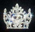 #12153 Fancy Crown Pin Pins - Pageant & Crown Rhinestone Jewelry Corporation
