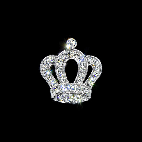 #14663 - Royal Channel Crown Pin Pins - Pageant & Crown Rhinestone Jewelry Corporation