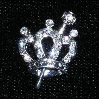 #14666 - Queen of the Ball Pin Pins - Pageant & Crown Rhinestone Jewelry Corporation