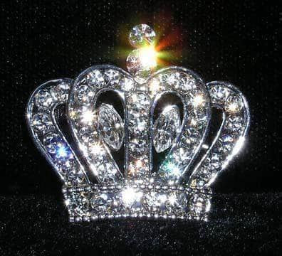#14673 - Imperial Crown Pin Pins - Pageant & Crown Rhinestone Jewelry Corporation