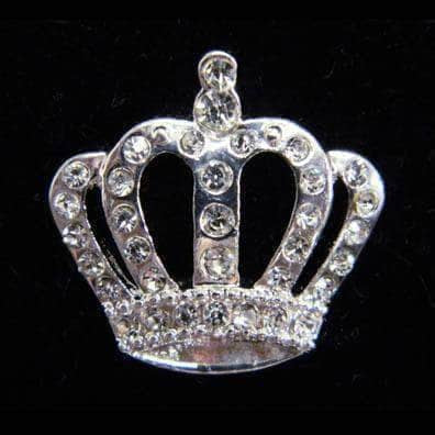 #15889 - 4 Arch Crown Tack Pin Pins - Pageant & Crown Rhinestone Jewelry Corporation
