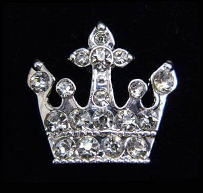 #15890 - 5 Point Crown Tack Pin Pins - Pageant & Crown Rhinestone Jewelry Corporation
