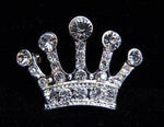 #16061 - High Ruler Crown Pin - 1" Tall Pins - Pageant & Crown Rhinestone Jewelry Corporation