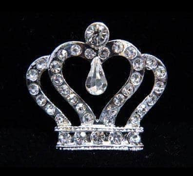 #16062 - True Loves Crown Pin Pins - Pageant & Crown Rhinestone Jewelry Corporation