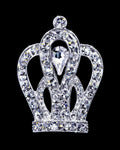 #16063 - High Majesty Crown Pin - 1.5" Tall Pins - Pageant & Crown Rhinestone Jewelry Corporation