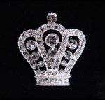 #16064 - Regal Crown Pin - 1.5" Tall Pins - Pageant & Crown Rhinestone Jewelry Corporation