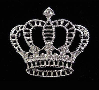 #16128 - Royal Gala Crown Pin Pins - Pageant & Crown Rhinestone Jewelry Corporation