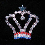 #16171 USA Crown Pin Pins - Pageant & Crown Rhinestone Jewelry Corporation