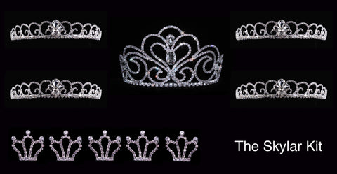 #16604 - Skyler Prom and Homecoming Court Kit prom-and-homecoming-kits Rhinestone Jewelry Corporation