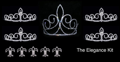 #16606 - Elegance Prom and Homecoming Court Kit prom-and-homecoming-kits Rhinestone Jewelry Corporation