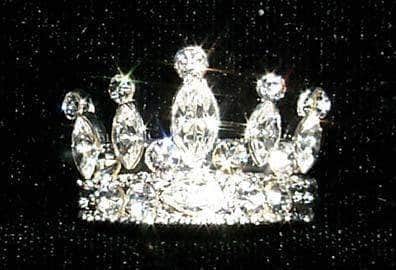 #13324 Adjustable Graduated Marquis Crown Ring Rings Rhinestone Jewelry Corporation