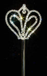 #12622 Symmetrical Heart Scepter Scepters Rhinestone Jewelry Corporation