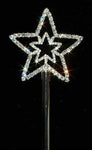 #12624 Double Star Scepter Scepters Rhinestone Jewelry Corporation