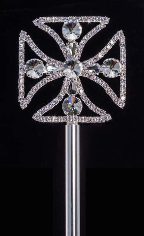 #14321 - Royal Crest Scepter Scepters Rhinestone Jewelry Corporation