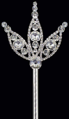#16679 - Rivoli Burst Scepter Scepters Rhinestone Jewelry Corporation