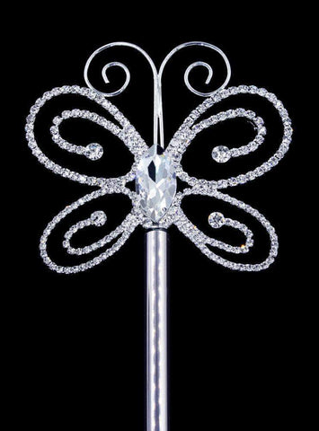 #17053 - Butterfly Scepter Scepters Rhinestone Jewelry Corporation