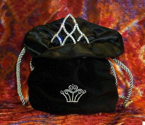 Tiara Bag - Black Tiara Bags & Cases Rhinestone Jewelry Corporation