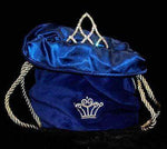 Tiara Bag - Royal Blue Tiara Bags & Cases Rhinestone Jewelry Corporation