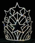 #12564 Starburst Tiara - Medium Tiaras & Crowns over 6" Rhinestone Jewelry Corporation