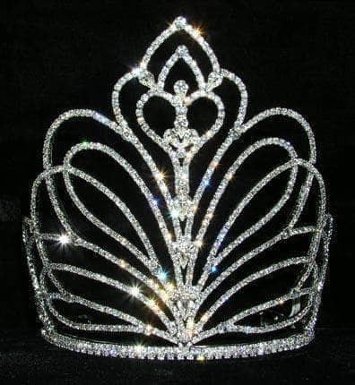 #13573 - Butterfly Garden Tiara - Medium Tiaras & Crowns over 6" Rhinestone Jewelry Corporation