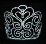 #16095 - Sky Princess Tiara - 7" with Combs Tiaras & Crowns over 6" Rhinestone Jewelry Corporation