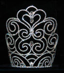 #16117 - Sky Princess Crown - 9" Tiaras & Crowns over 6" Rhinestone Jewelry Corporation
