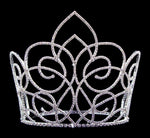 #16654 - Butterfly Gate Adjustable Crown - 7" Tall Tiaras & Crowns over 6" Rhinestone Jewelry Corporation