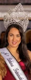#16660 Pear Blossom Adjustable Crown - 10" Tiaras & Crowns over 6" Rhinestone Jewelry Corporation