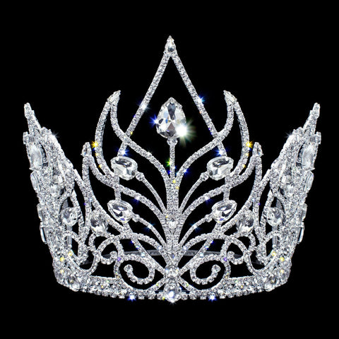 #17291- Rising Phoenix Adjustable Crown - 7.25" (Limited Supply) Tiaras & Crowns over 6" Rhinestone Jewelry Corporation