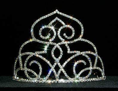 #12552 Middle Eastern Princess Tiara - Small Tiaras & Crowns up to 6" Rhinestone Jewelry Corporation
