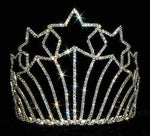 #12563 Rising Star Tiara - Large Tiaras & Crowns up to 6" Rhinestone Jewelry Corporation