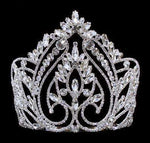 #15716 - Welcoming Tiara - 5" Tiaras & Crowns up to 6" Rhinestone Jewelry Corporation