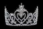#16490 Pageant Praise Tiara with Combs - 4.5" Tiaras & Crowns up to 6" Rhinestone Jewelry Corporation