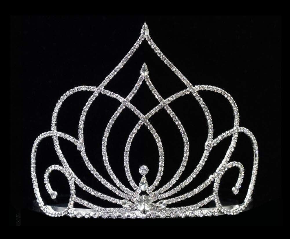 16578 - Flourishing Spade Tiara with Combs - 5