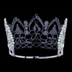 #17221-abs - AB Arch Crown - 6.75" (New and Improved Size) Tiaras & Crowns up to 6" Rhinestone Jewelry Corporation